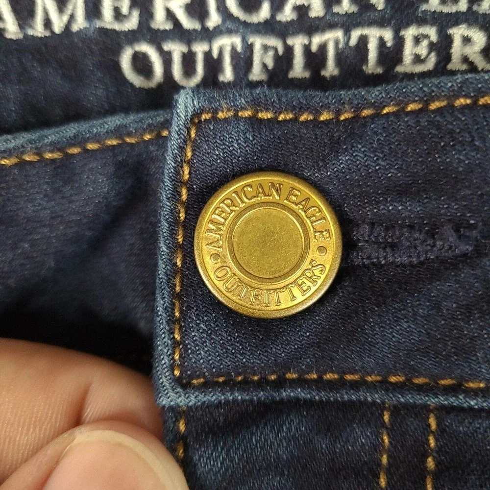 American Eagle Outfitters Jeans Womens Size 4 Blue Jegging 28x26.5 Super Stretch